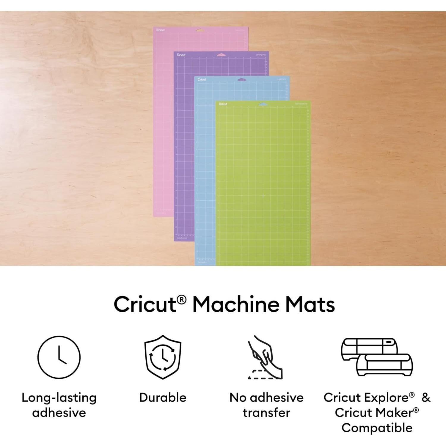 Paquete de Alfombrillas Cricut 4 Unidades 30.5x61 cm