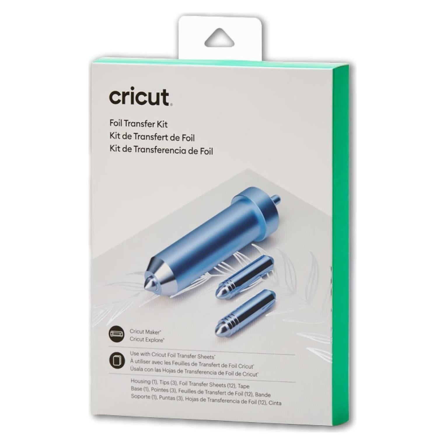 Kit de Transferencia de Foil Cricut - 12 Hojas Oro y Plata