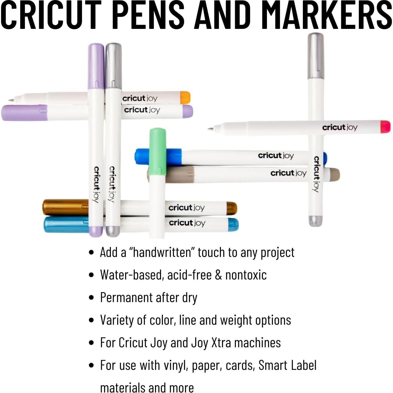 Ultimate All-in-One Materials and Accessories Bundle - 55+ Piece Beginner Sampler Material Kit Joy Cutting Machines - Vinyl Rolls, HTV, Card Making Packs, Pens, Tools & Cutting Mats