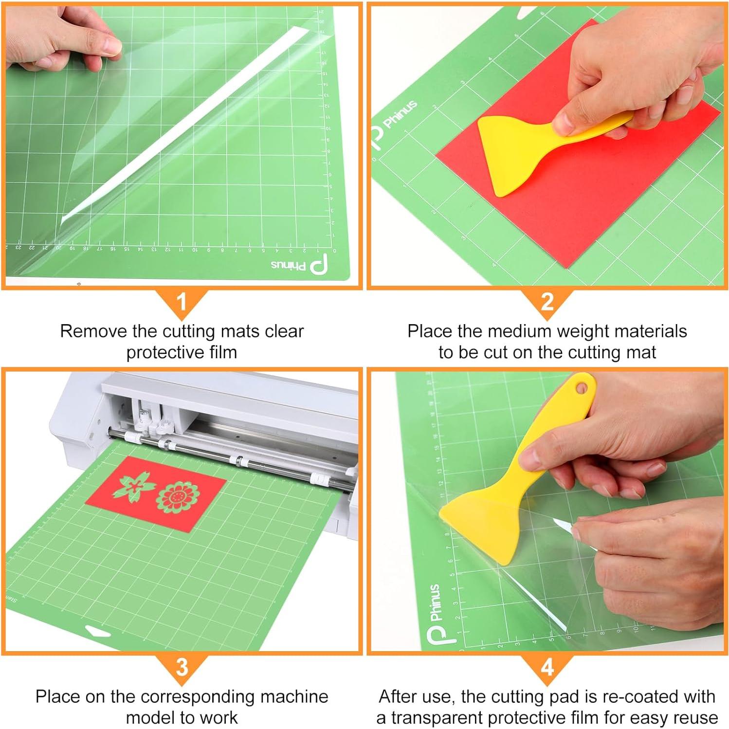 Paquete de 3 Tapetes de Corte Phinus 30x30 cm Reutilizables