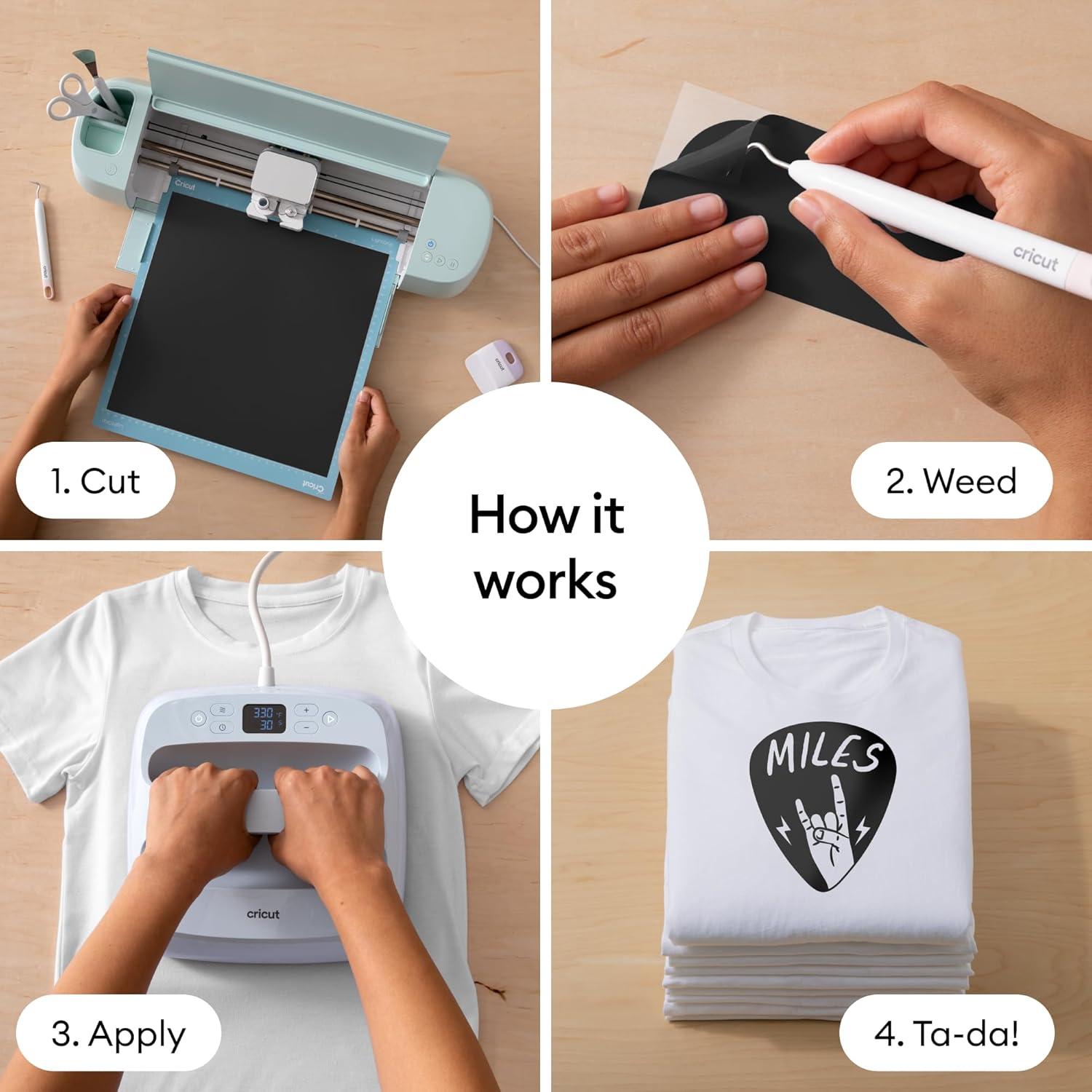 Vinilo de Transferencia de Calor Cricut Valor Plancha 10 Rollos 30.5x0.91m