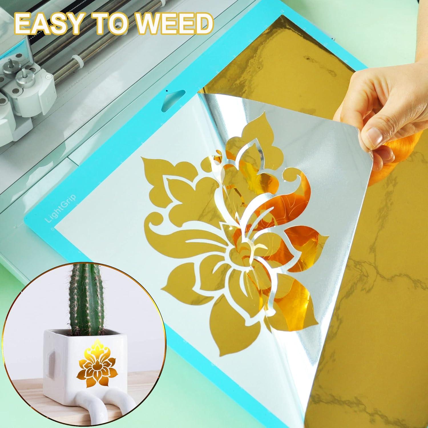 Vinilo Adhesivo Metálico Prime Vinyl Dorado Cromado 3.05 m