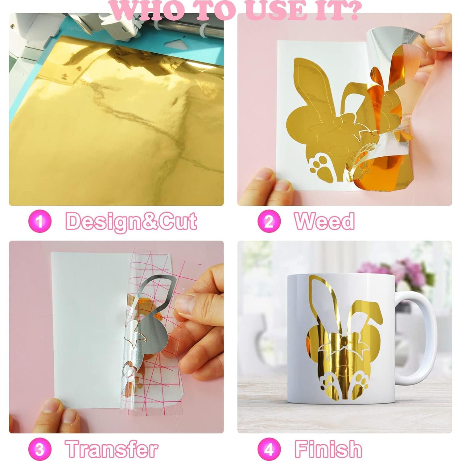 Vinilo Adhesivo Metálico Prime Vinyl Dorado Cromado 3.05 m