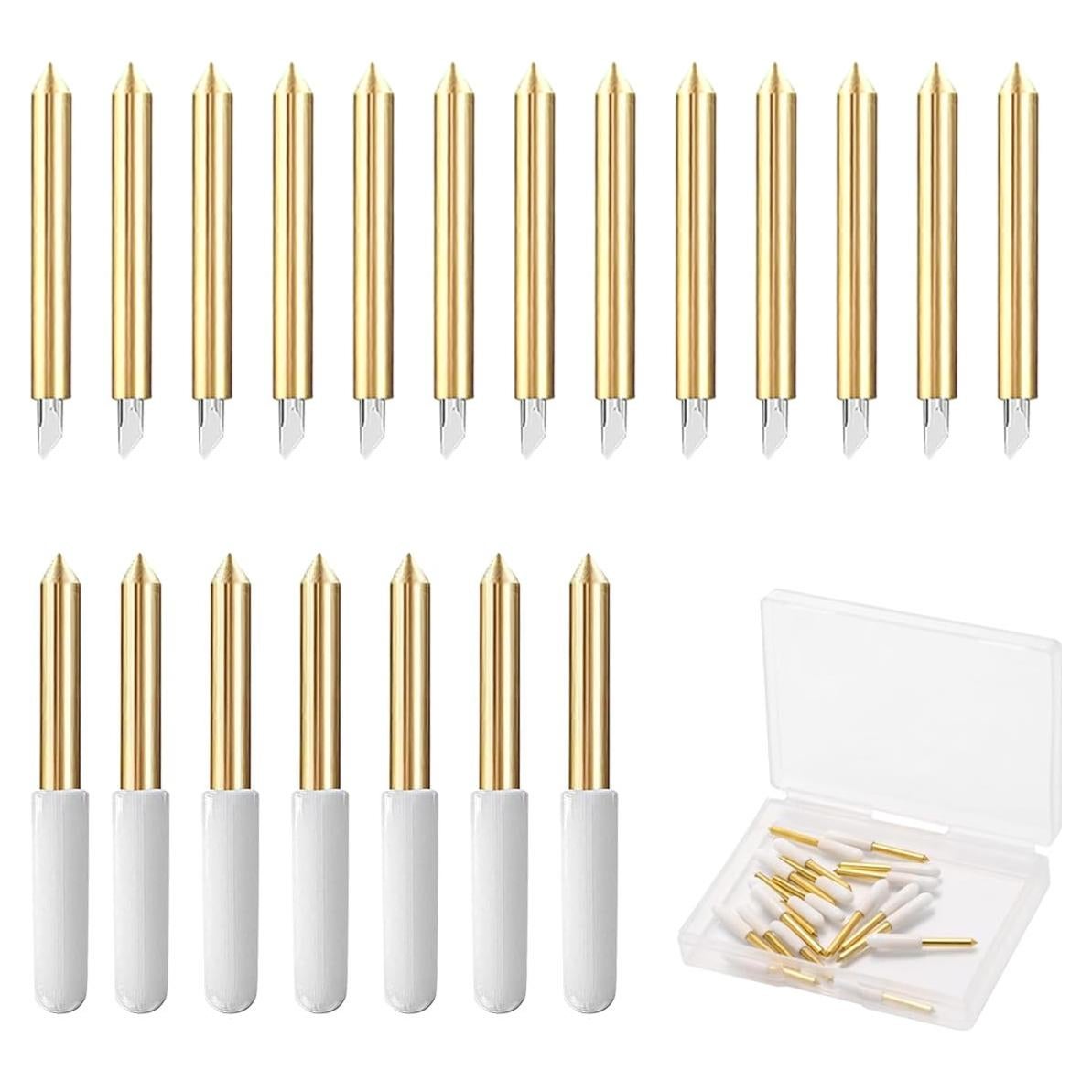Juego de 20 Cuchillas de Punta Fina GAQWOK para Cricut