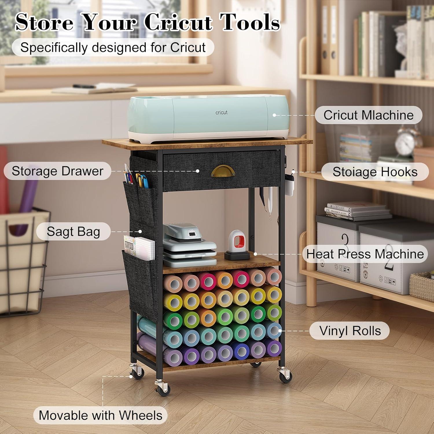 Carro Organizador de Manualidades Lyuwanxian con Ruedas 60x27x75cm