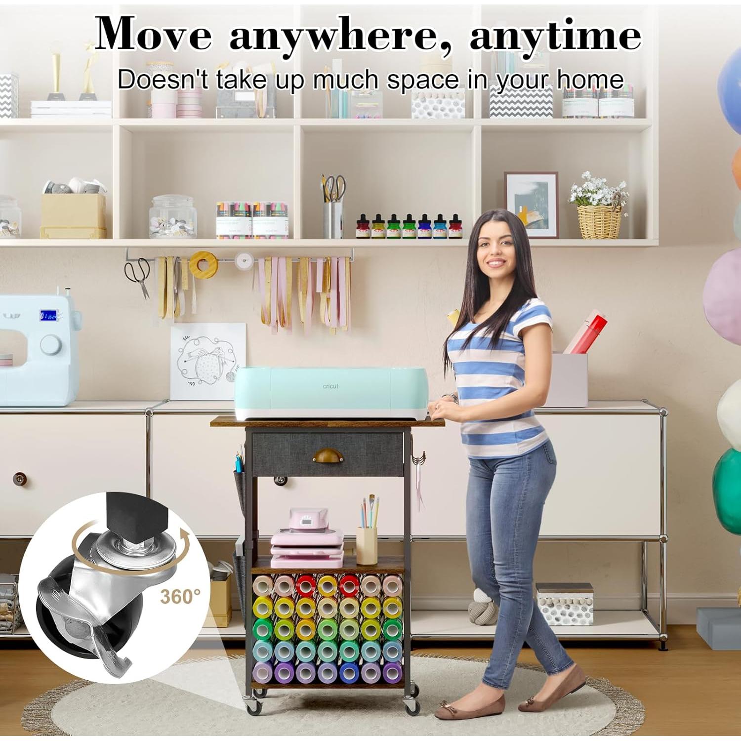 Carro Organizador de Manualidades Lyuwanxian con Ruedas 60x27x75cm