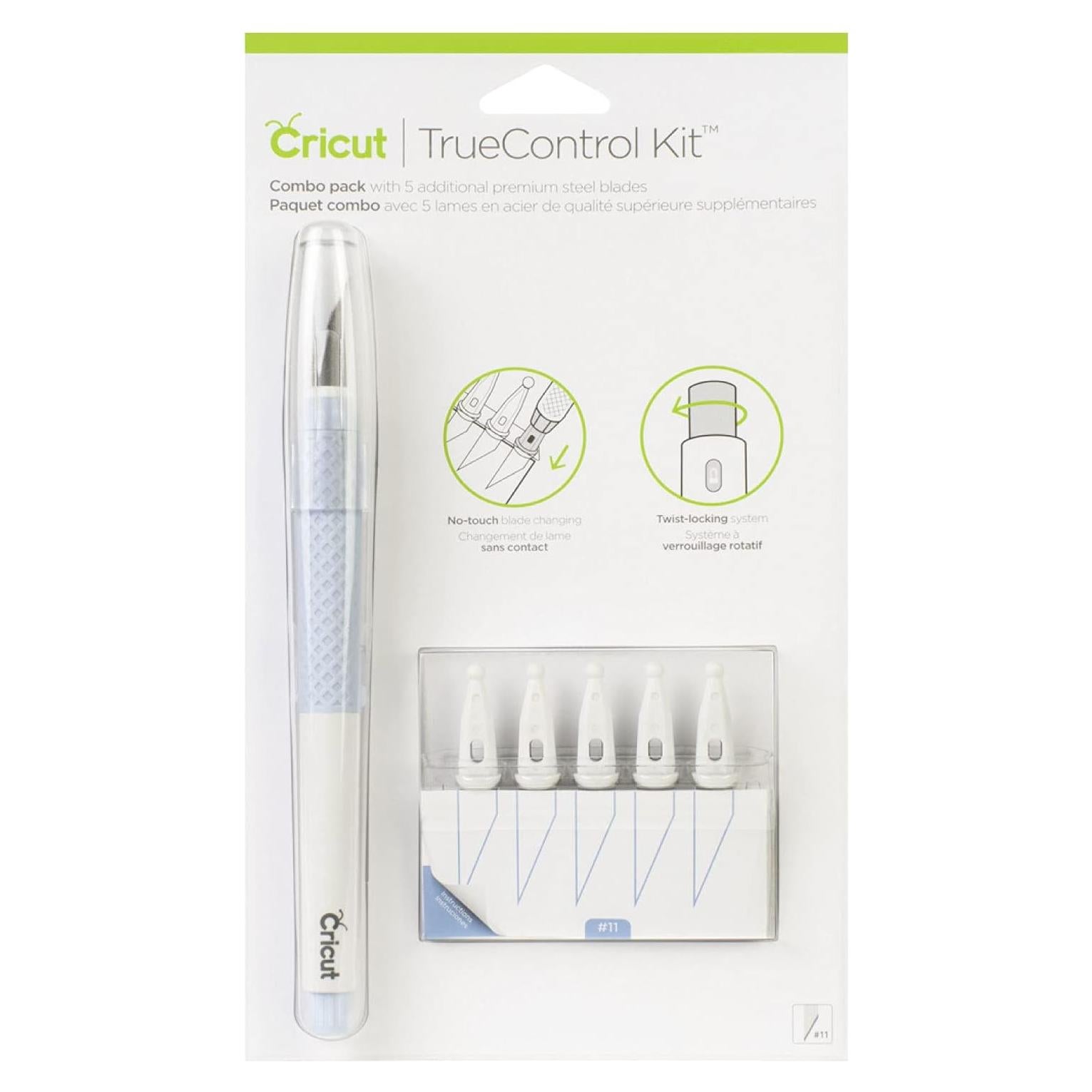 Cuchillo de Precisión Cricut TrueControl con 5 Cuchillas Repuesto