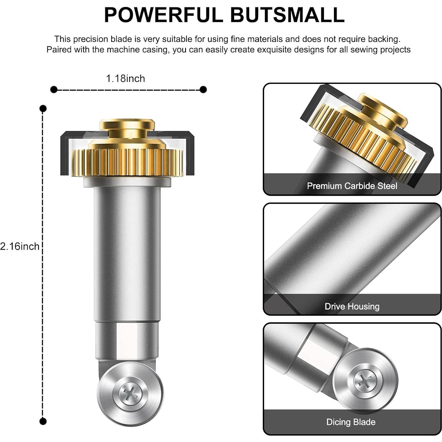 Cuchilla Rotativa UTNVBTR + Carcasa para Maker 3 y 4 - Corte Preciso
