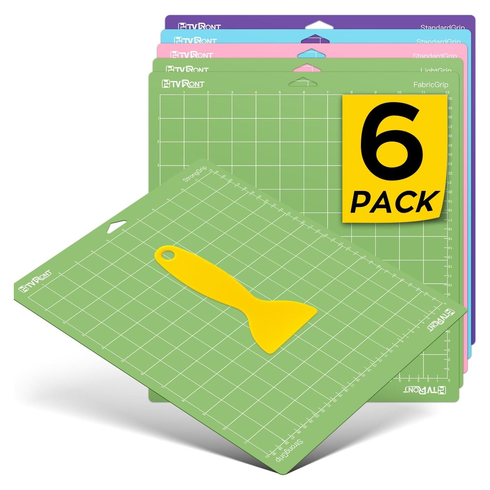 Alfombrillas de Corte 12x12 HTVRONT - 6 Pcs para Cricut