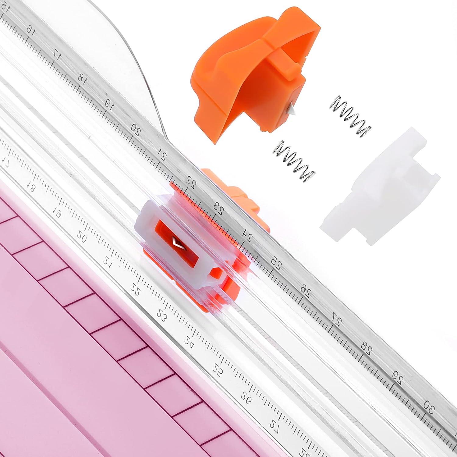 Cortadora de Papel Firbon A4 30 cm Rosa con Regla Lateral