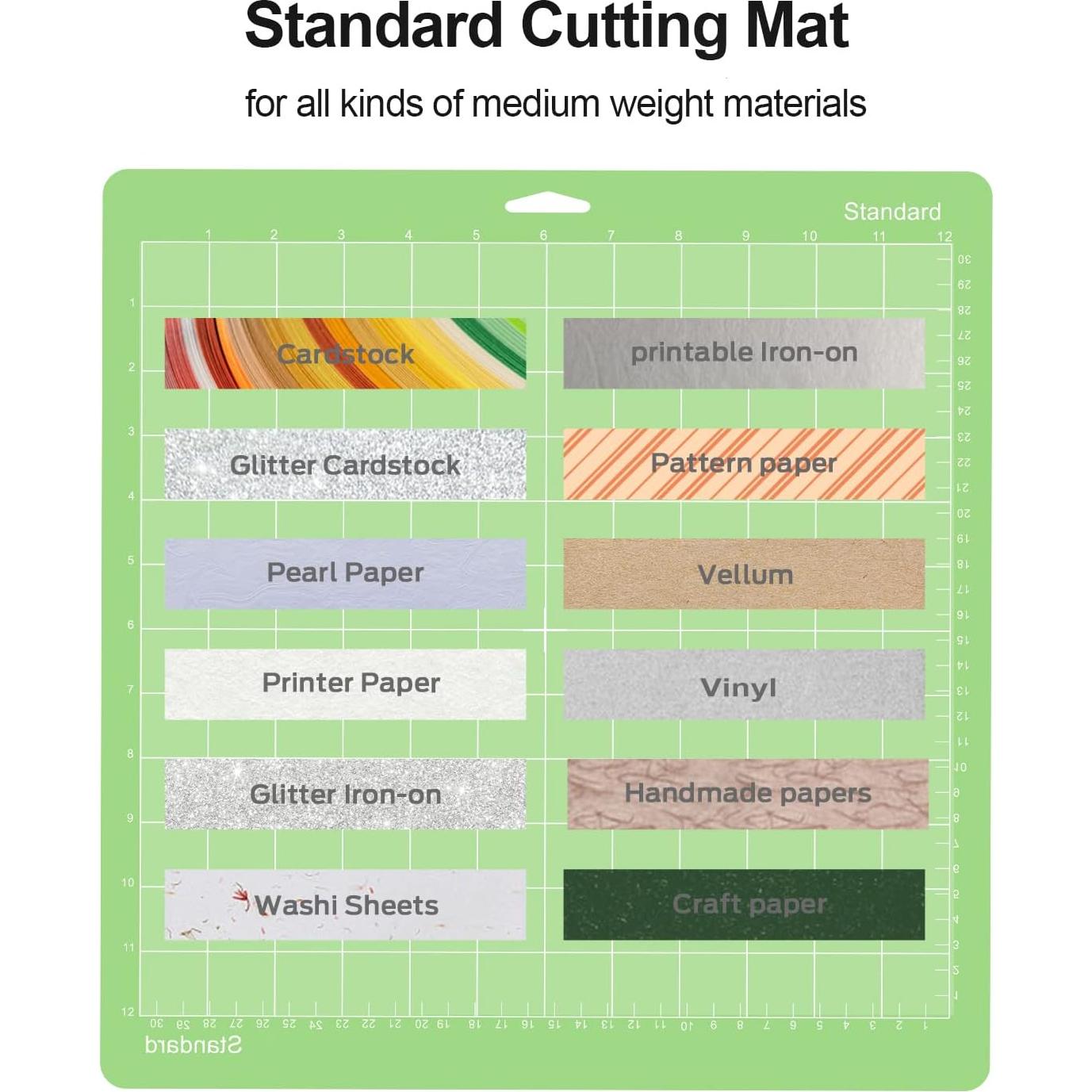 Alfombrillas de Corte Gwybkq 12x12" Verde para Cricut