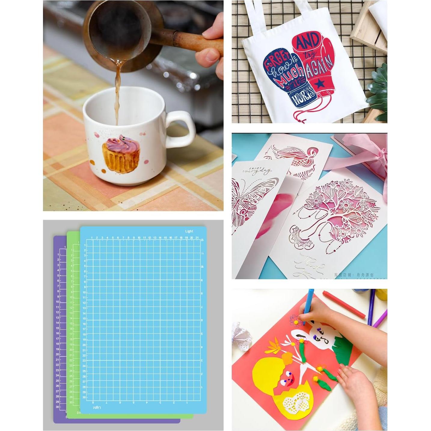 Alfombrilla de Corte Gwybkq 21.6x30.5 cm 6 Piezas Reutilizables