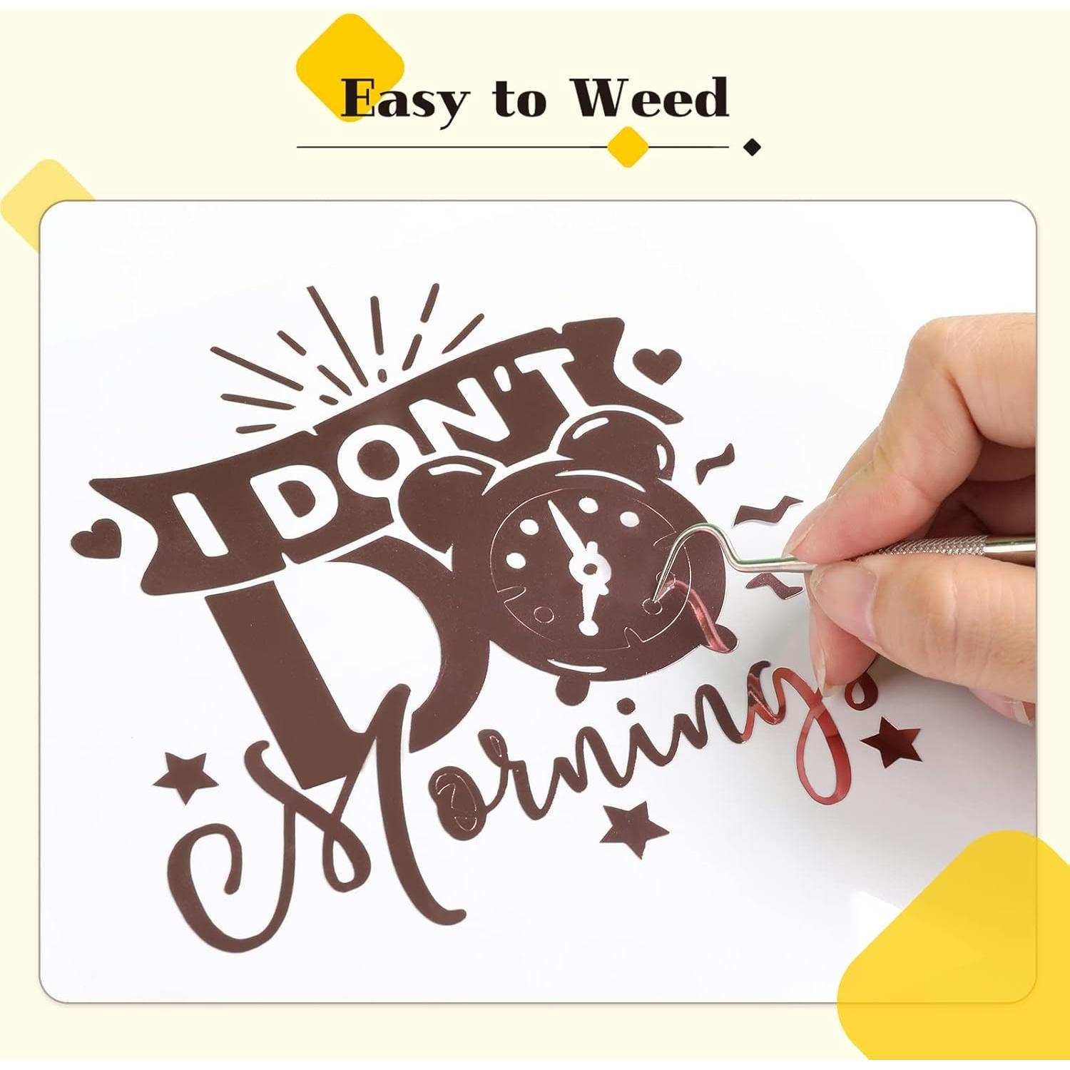 Vinilo Permanente HTVRONT 57 Hojas 30.48x30.48cm para Cricut