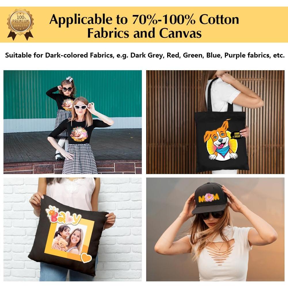 Papel de Transferencia Térmica TransOurDream 20 Hojas Oscuro