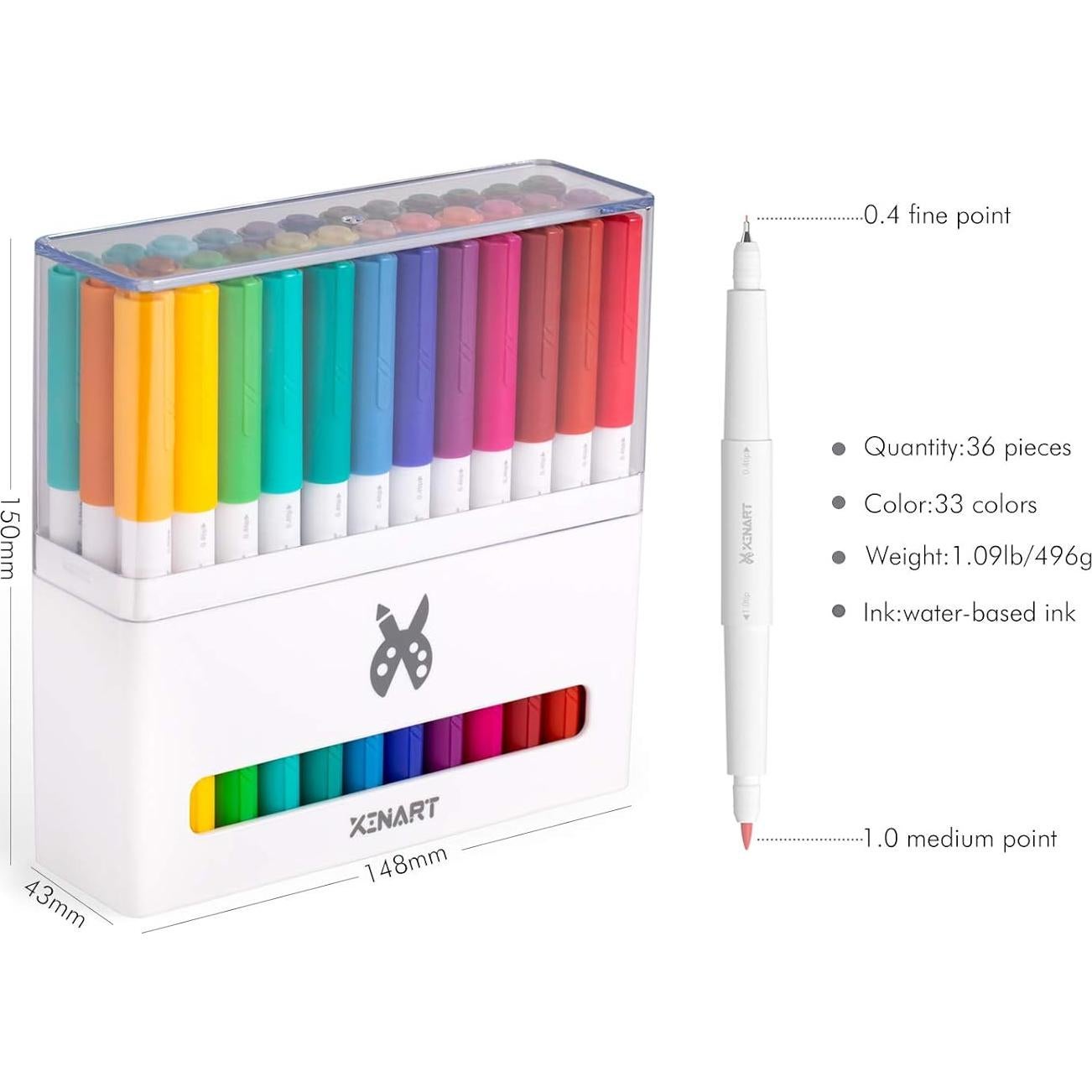 Set de 36 Bolígrafos Doble Punta Xinart para Cricut Maker