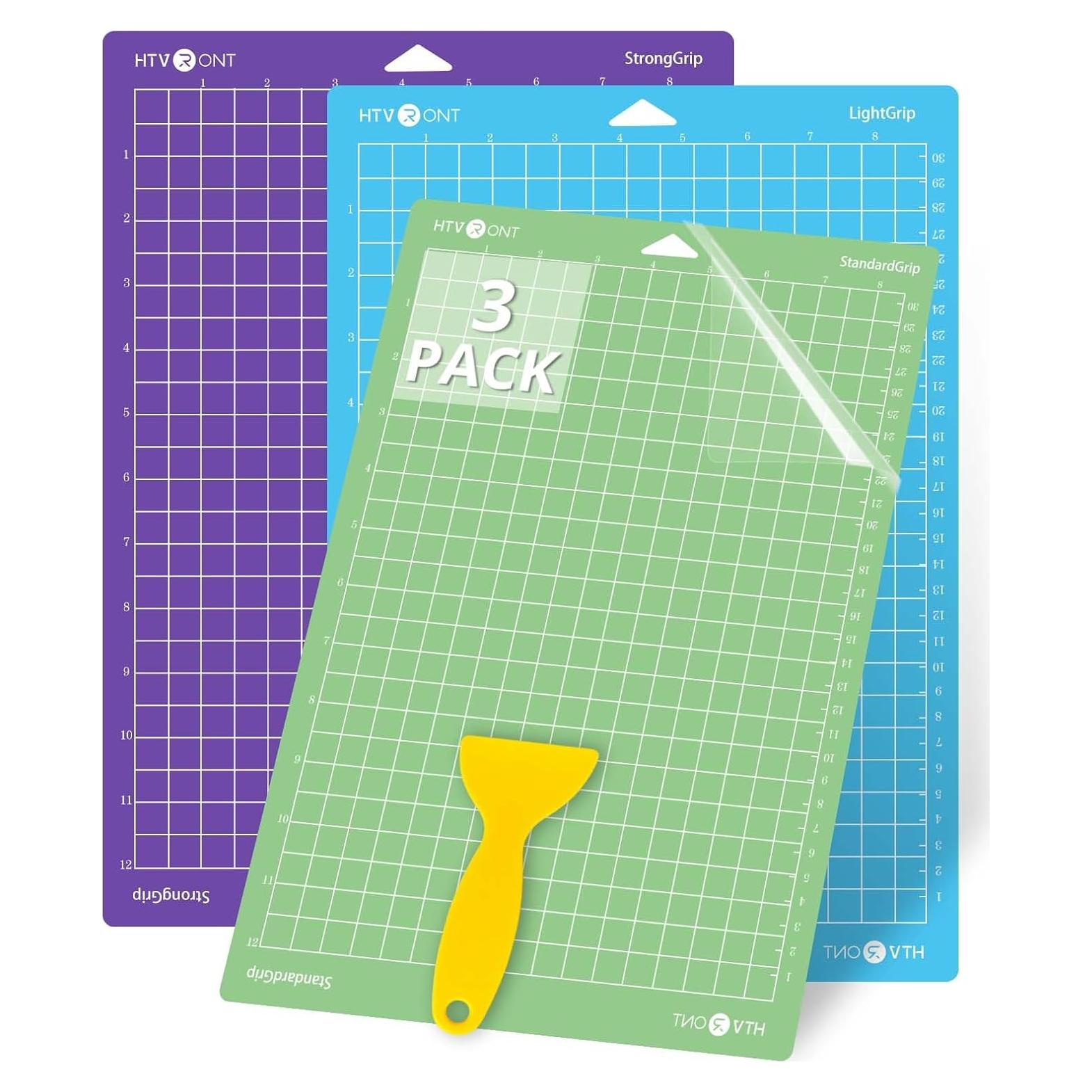 Mats de Corte HTVRONT para Cricut Joy Xtra - 3 Piezas 30x22 cm