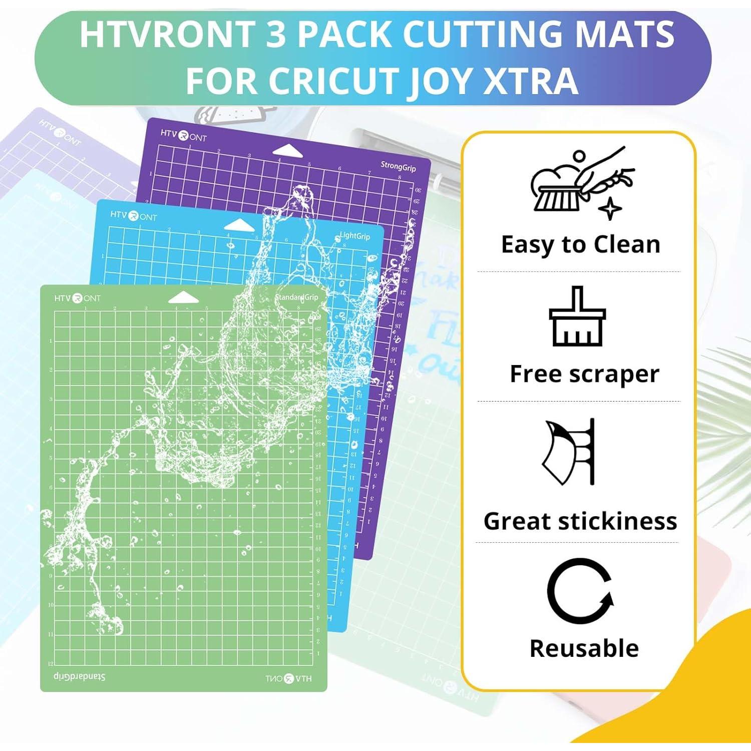 Mats de Corte HTVRONT para Cricut Joy Xtra - 3 Piezas 30x22 cm