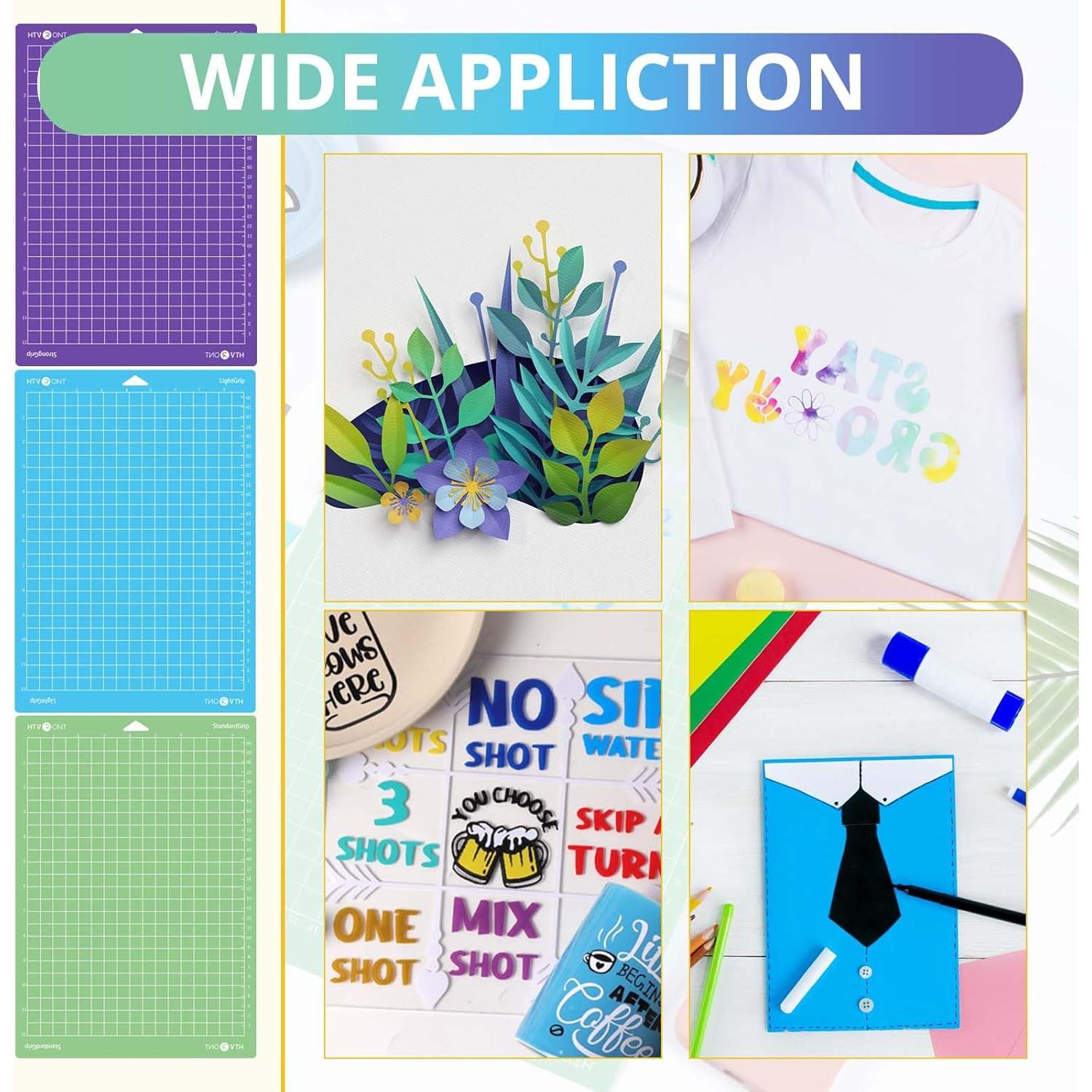 Mats de Corte HTVRONT para Cricut Joy Xtra - 3 Piezas 30x22 cm