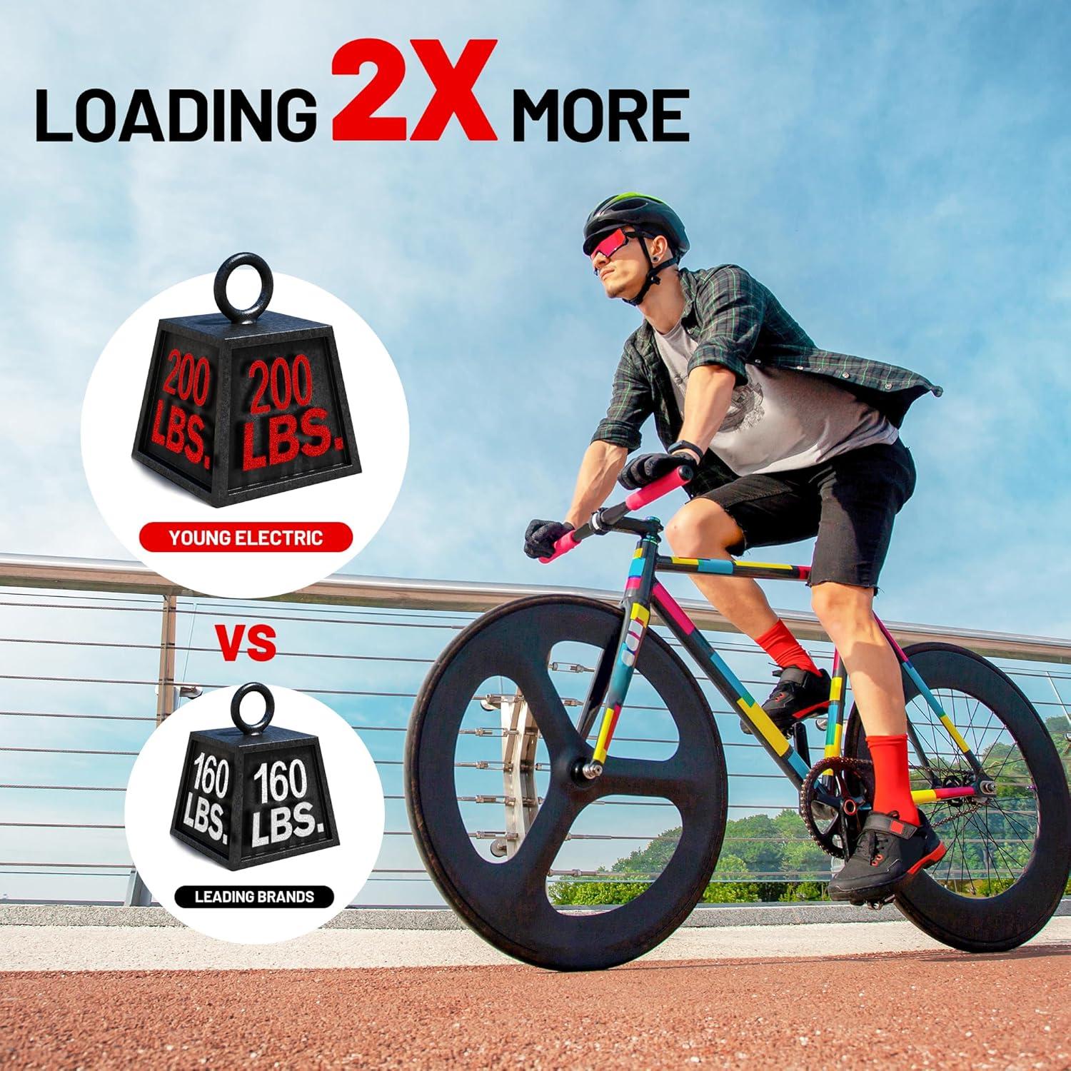 Soporte para Bicicletas Joven 2 Bicicletas 200 lbs Plegable