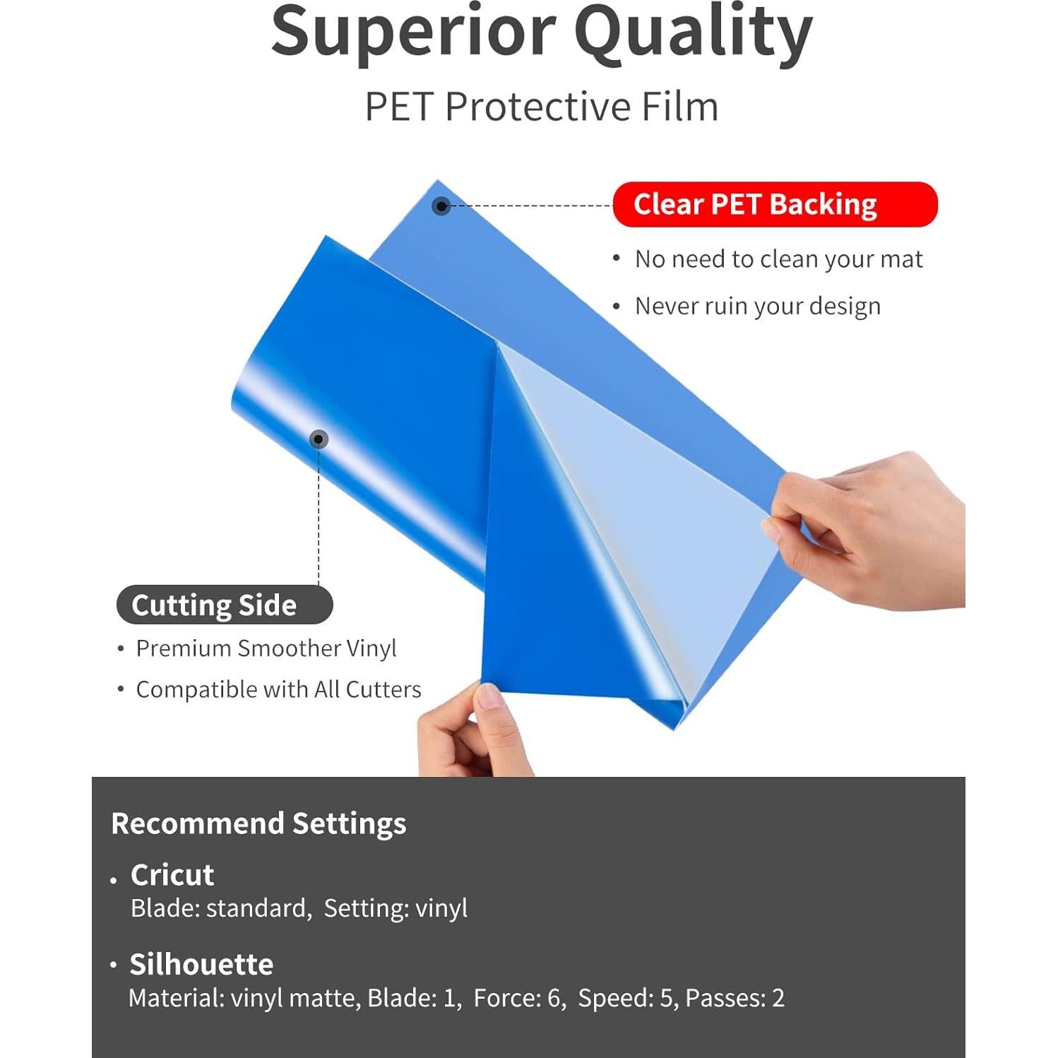 Vinilo Adhesivo Permanente Sooez 20 Hojas 30.5x30.5cm Multicolor