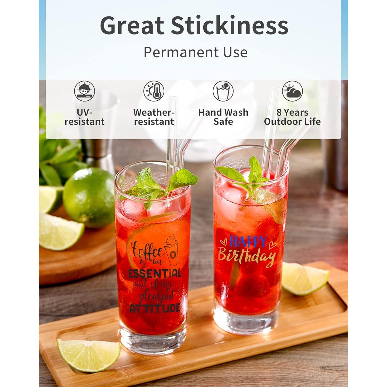 Vinilo Adhesivo Permanente Sooez 20 Hojas 30.5x30.5cm Multicolor