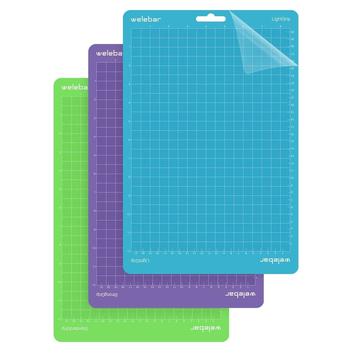 Mats de Corte Welebar 8.5"x12" para Cricut Joy Xtra - 3 Piezas