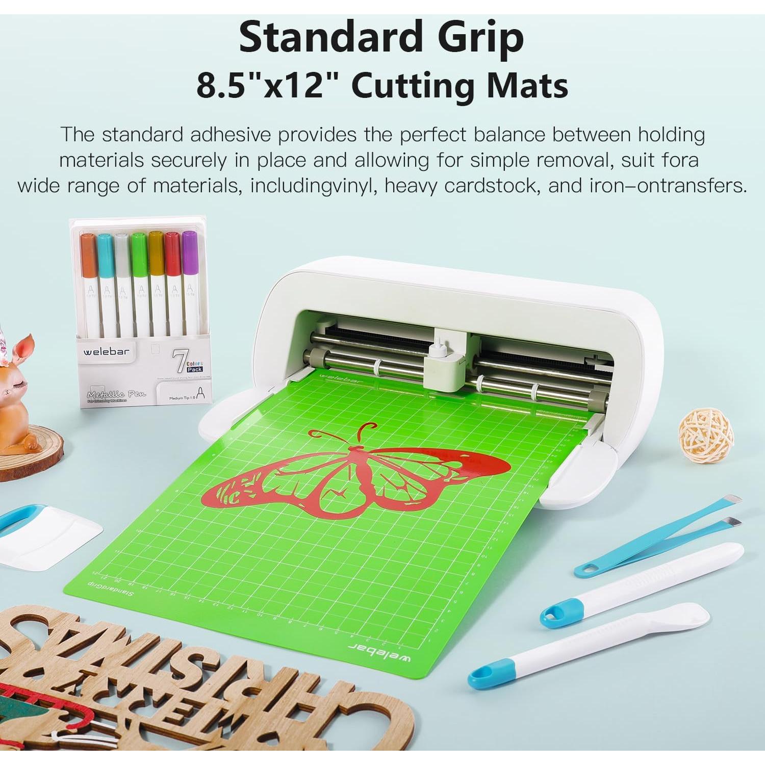 Mats de Corte Welebar 8.5"x12" para Cricut Joy Xtra - 3 Piezas