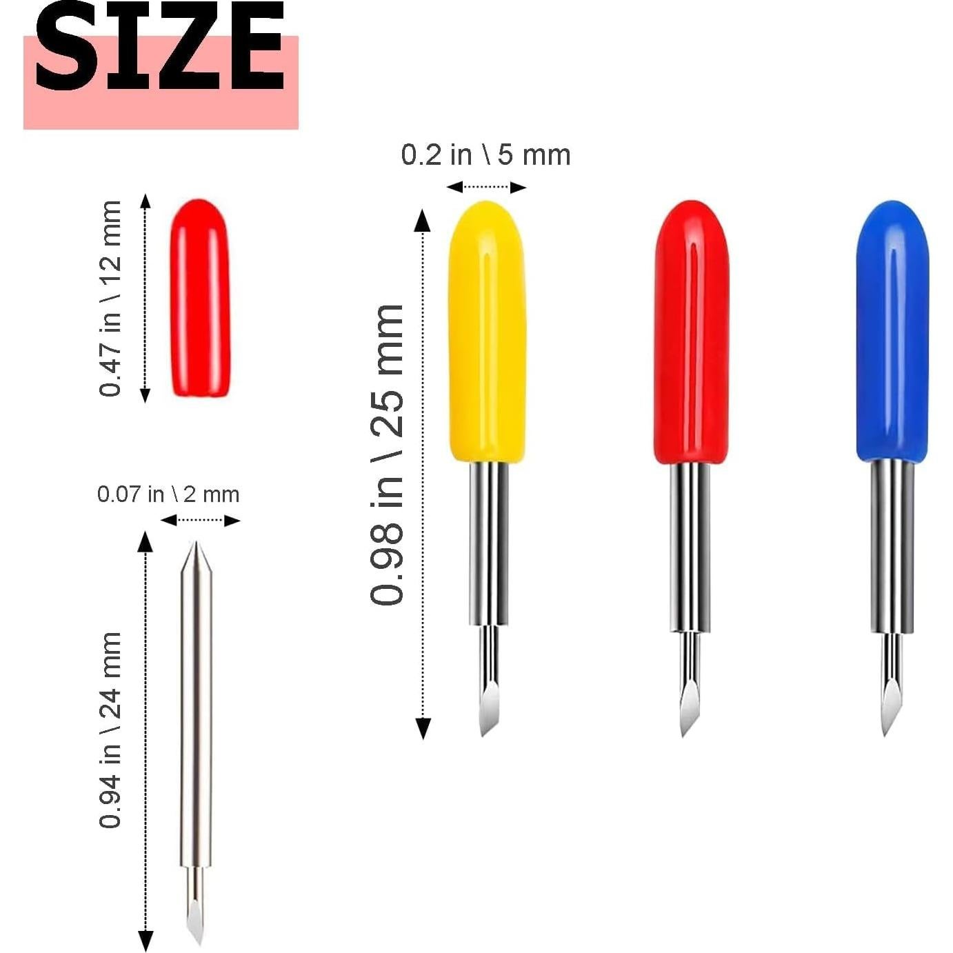 Cuchillas de Repuesto THANMAO 60° Azul 40 Pcs para Explore Air y Maker