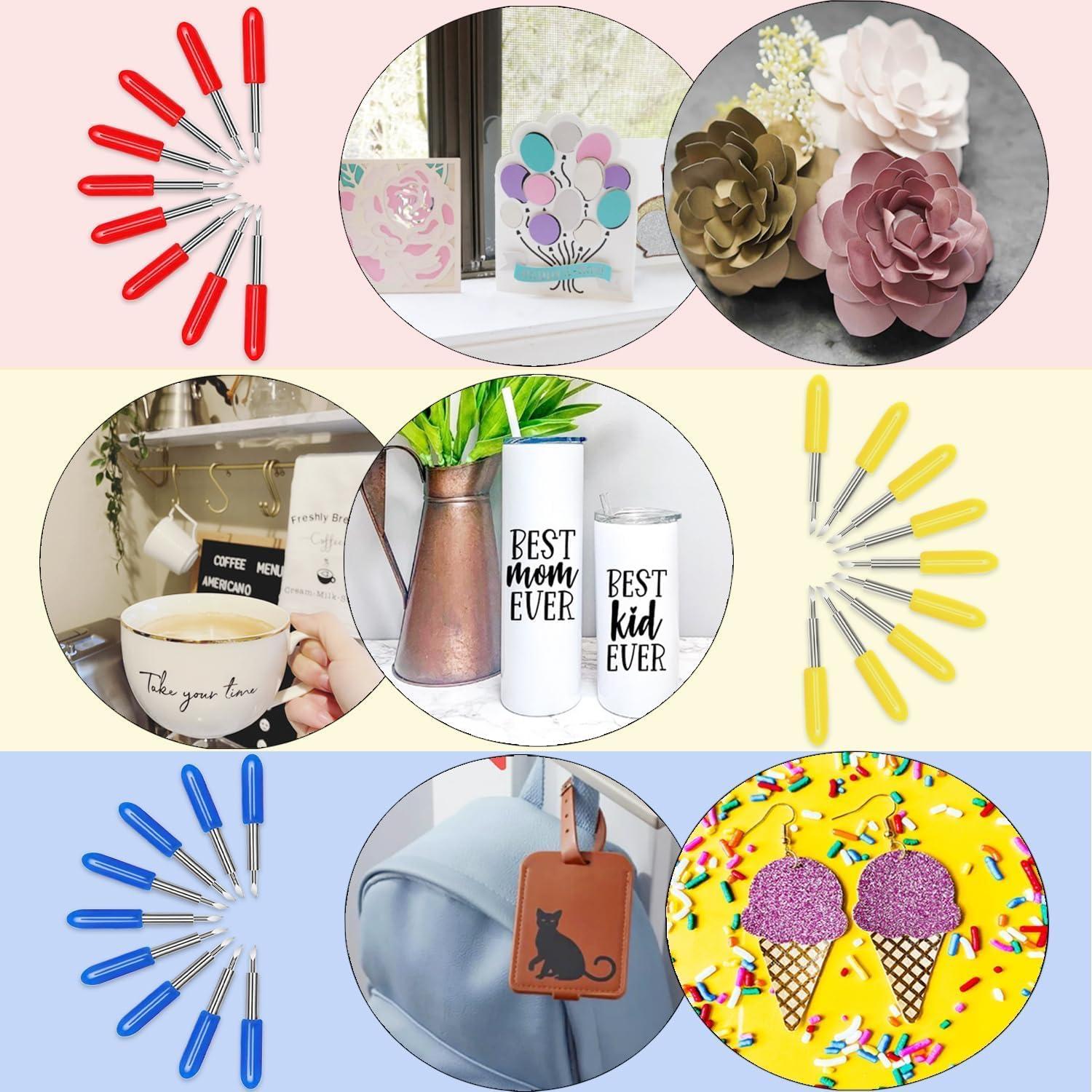 Cuchillas de Repuesto THANMAO 60° Azul 40 Pcs para Explore Air y Maker