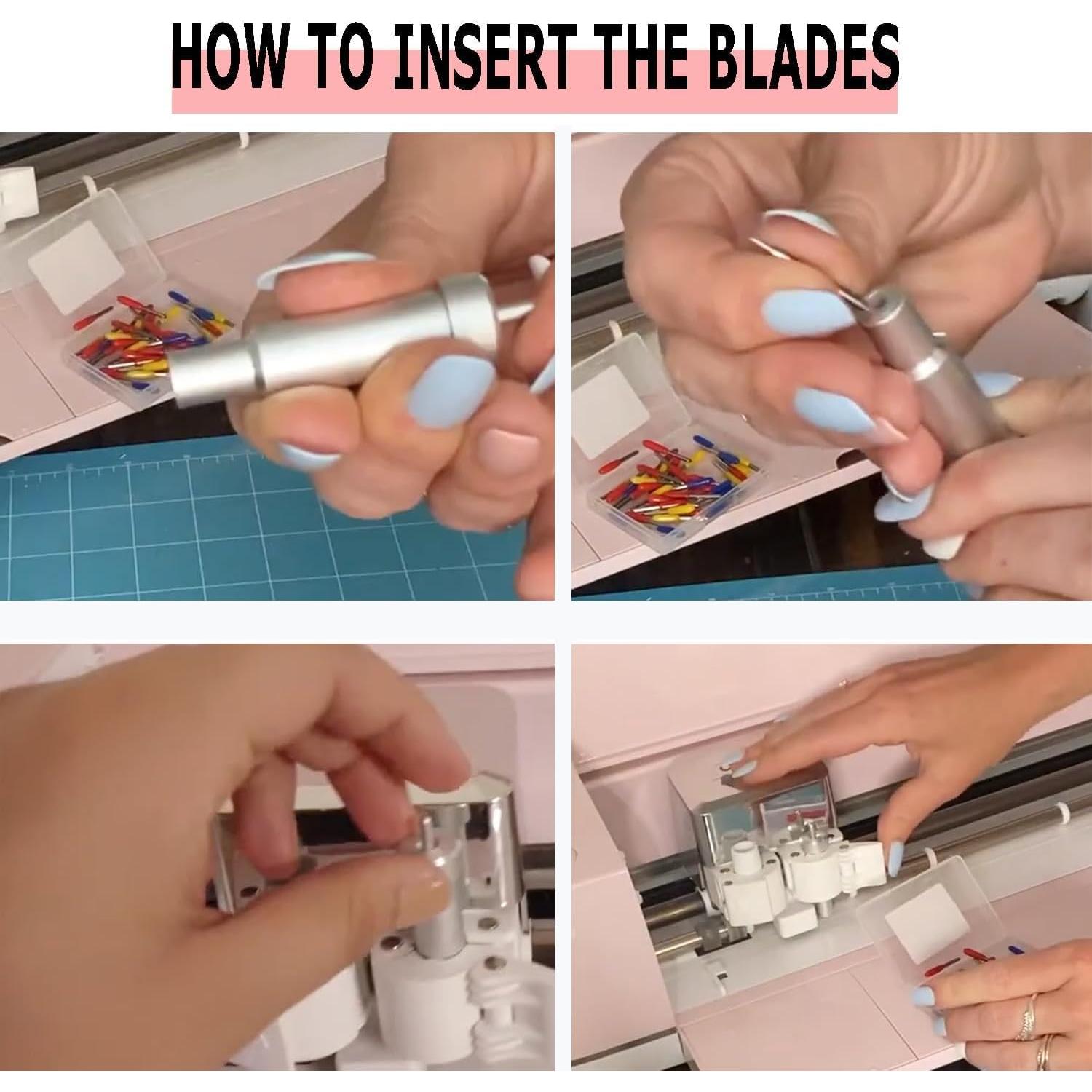 Cuchillas de Repuesto THANMAO 60° Azul 40 Pcs para Explore Air y Maker