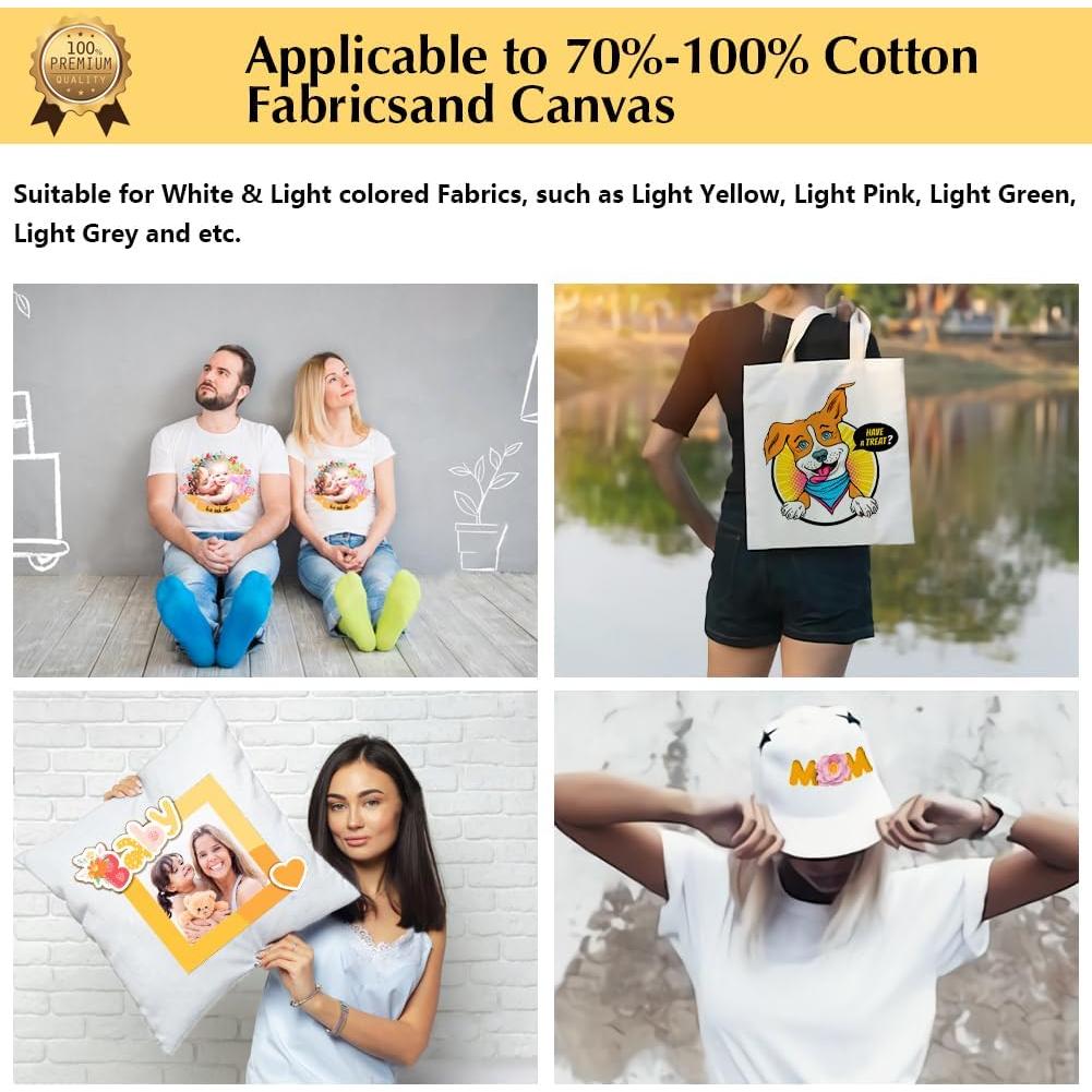 Papel de Transferencia de Calor TransOurDream 20 Hojas 21.6x27.9 cm