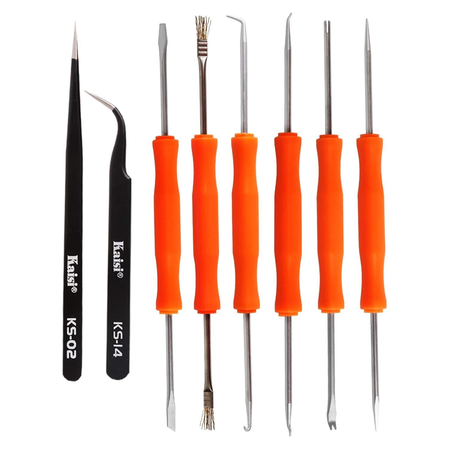 Kaisiking Kit 6 Herramientas Soldadura Doble Cara y Pinzas