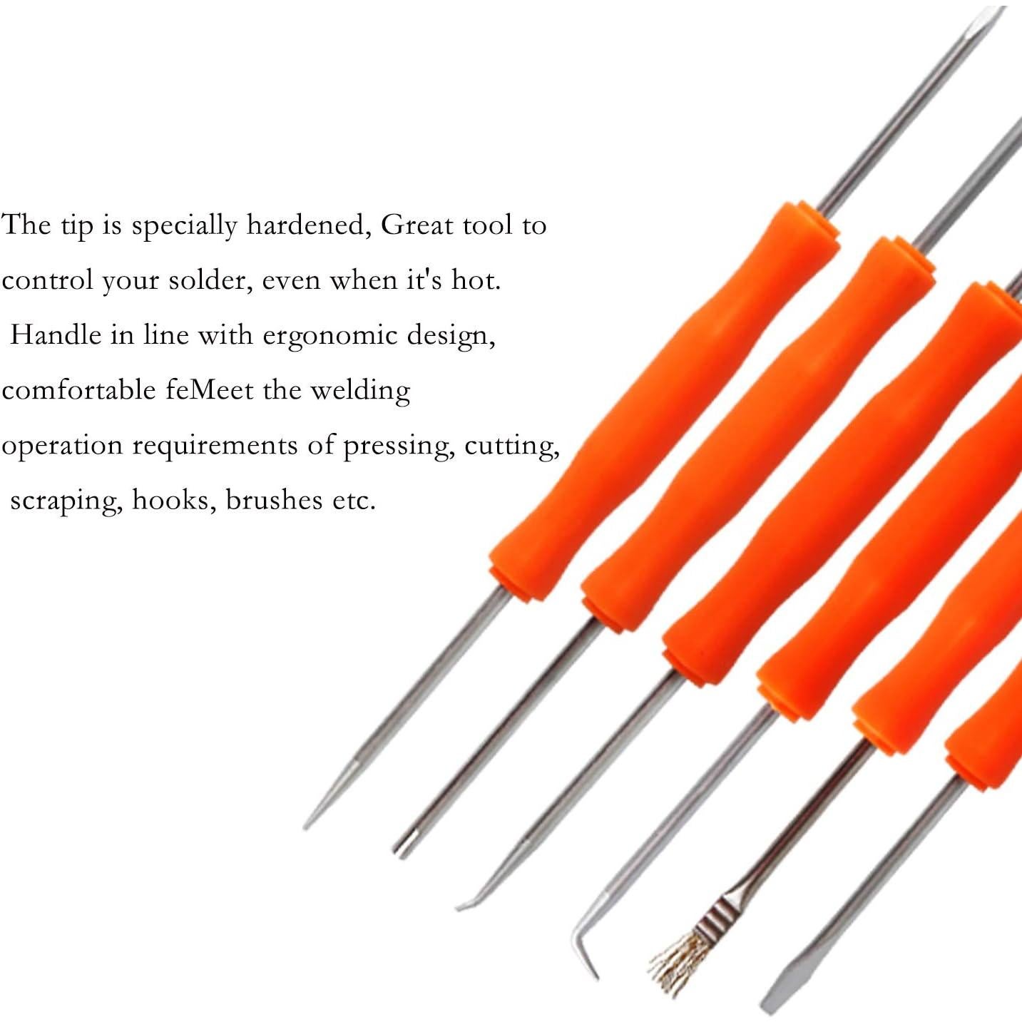 Kaisiking Kit 6 Herramientas Soldadura Doble Cara y Pinzas