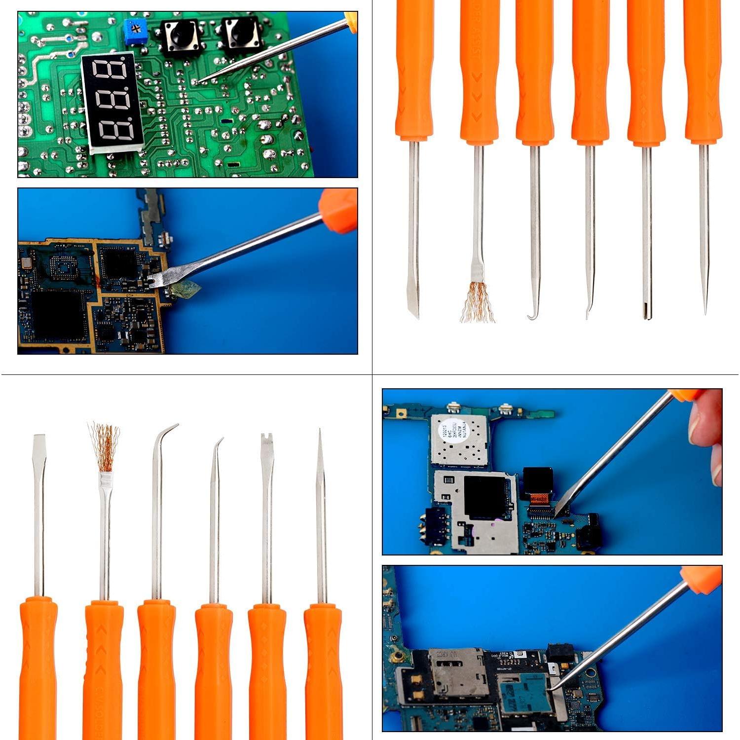 Kaisiking Kit 6 Herramientas Soldadura Doble Cara y Pinzas