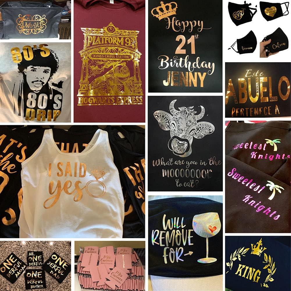 Vinilo de Transferencia de Calor Tvinyl Dorado 10 Hojas 30x25cm