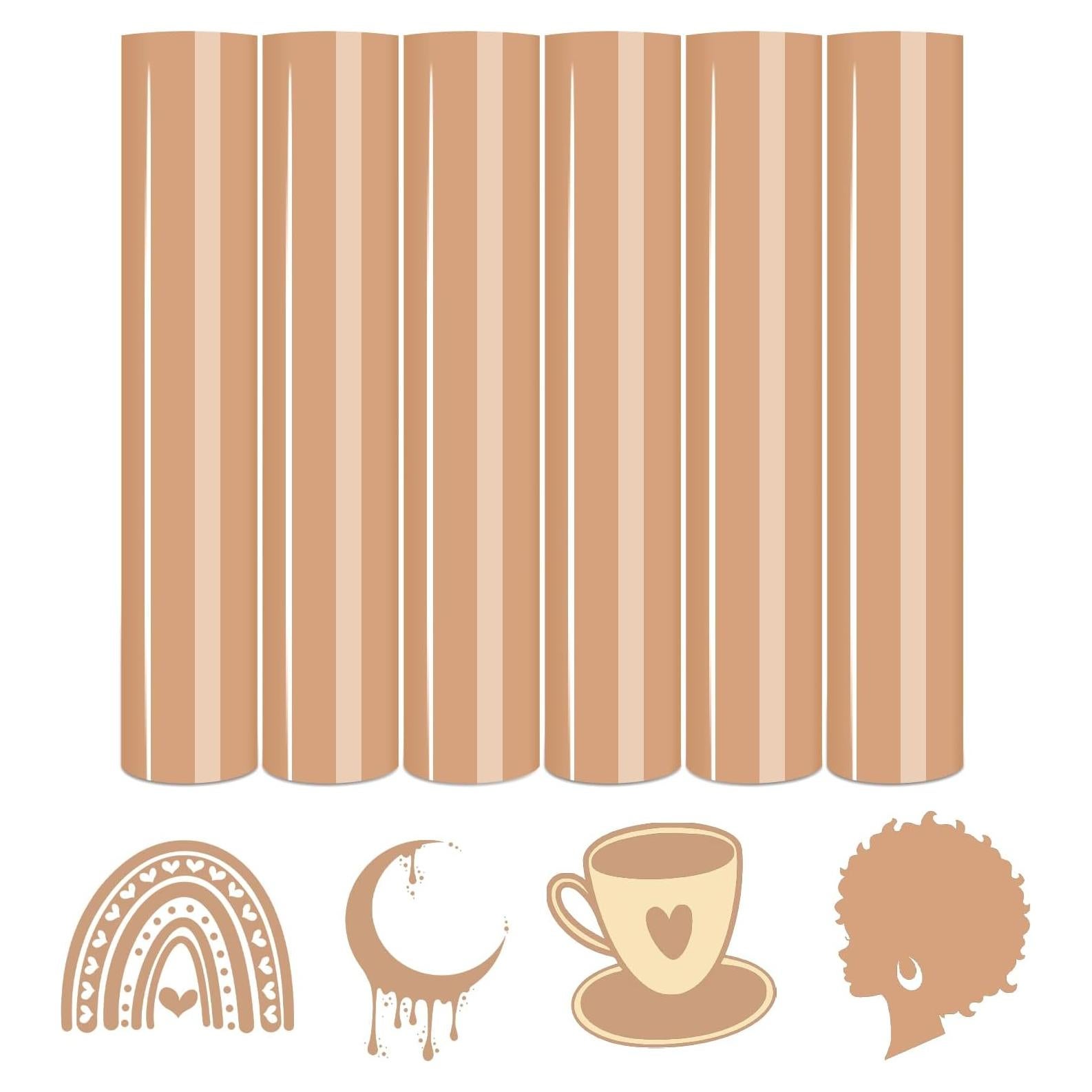 Vinilo de Transferencia de Calor Tintnut Camello 6 Hojas 30.48x25.4cm