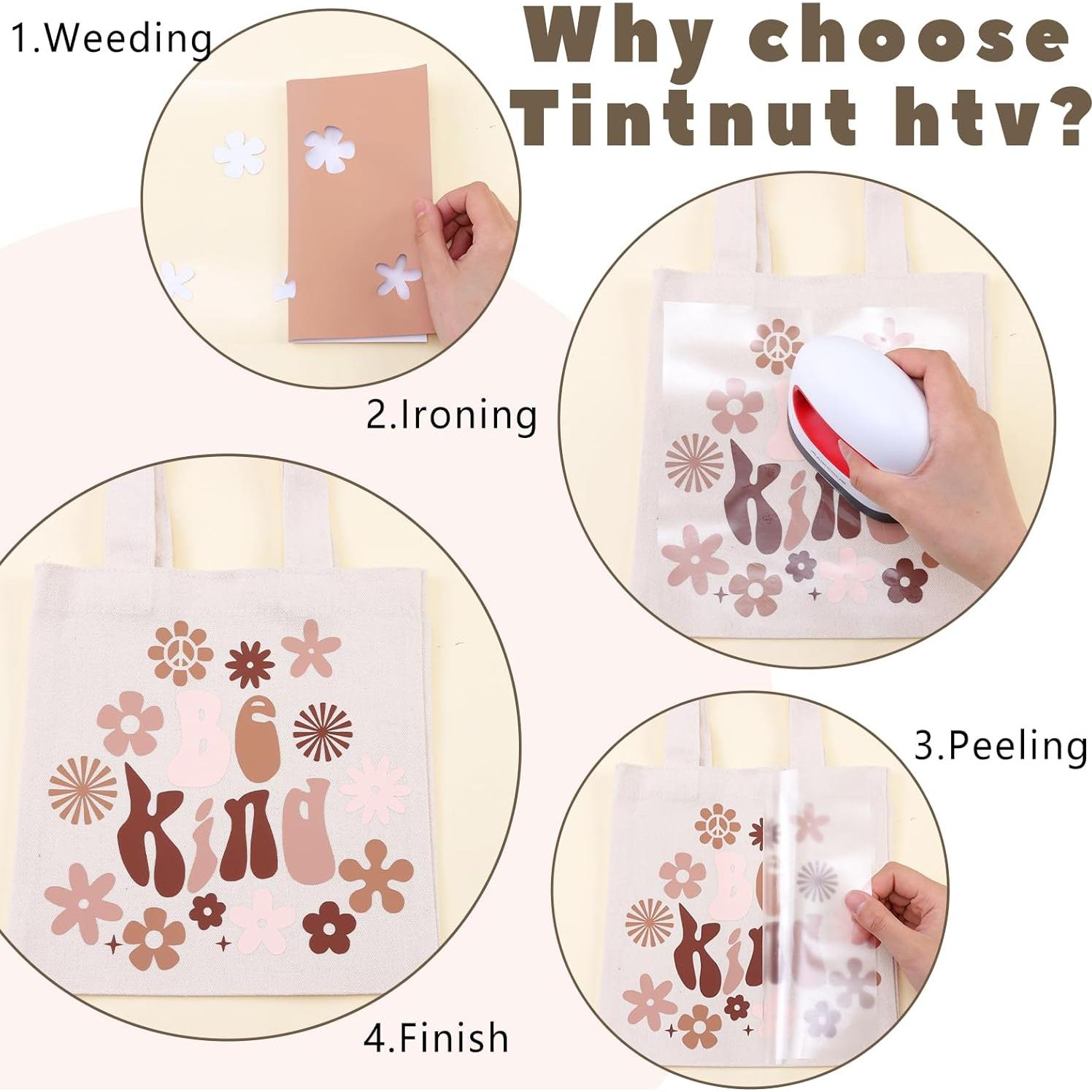 Vinilo de Transferencia de Calor Tintnut Camello 6 Hojas 30.48x25.4cm