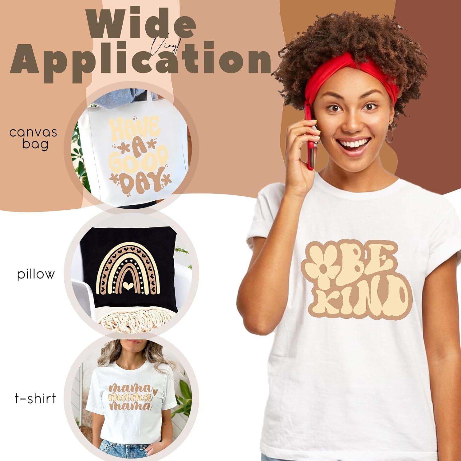 Vinilo de Transferencia de Calor Tintnut Camello 6 Hojas 30.48x25.4cm