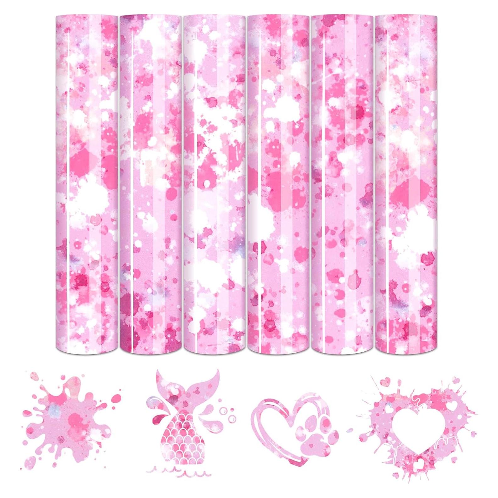 Vinilo de Transferencia de Calor Tintnut Rosa 6 Hojas 30x25cm