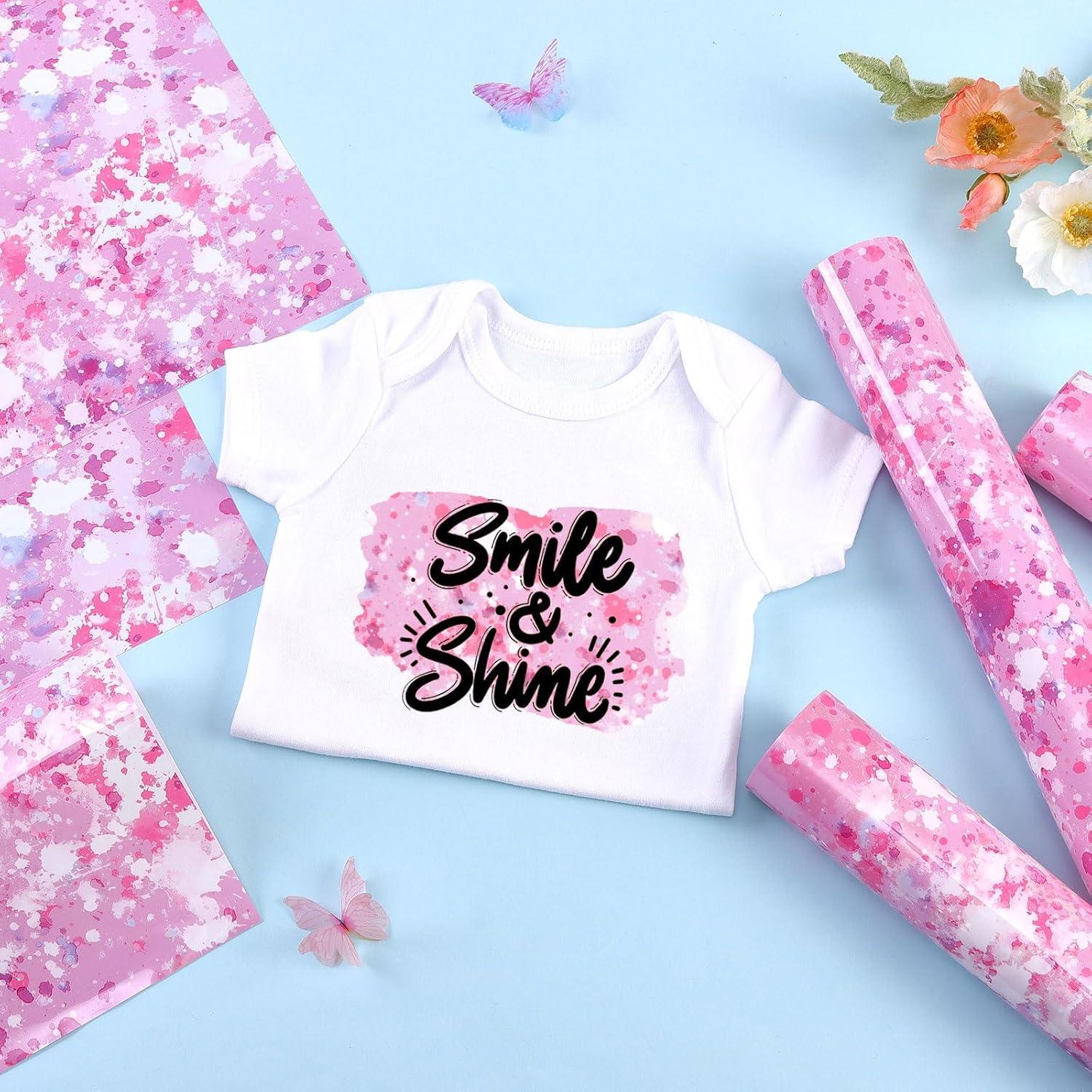 Vinilo de Transferencia de Calor Tintnut Rosa 6 Hojas 30x25cm