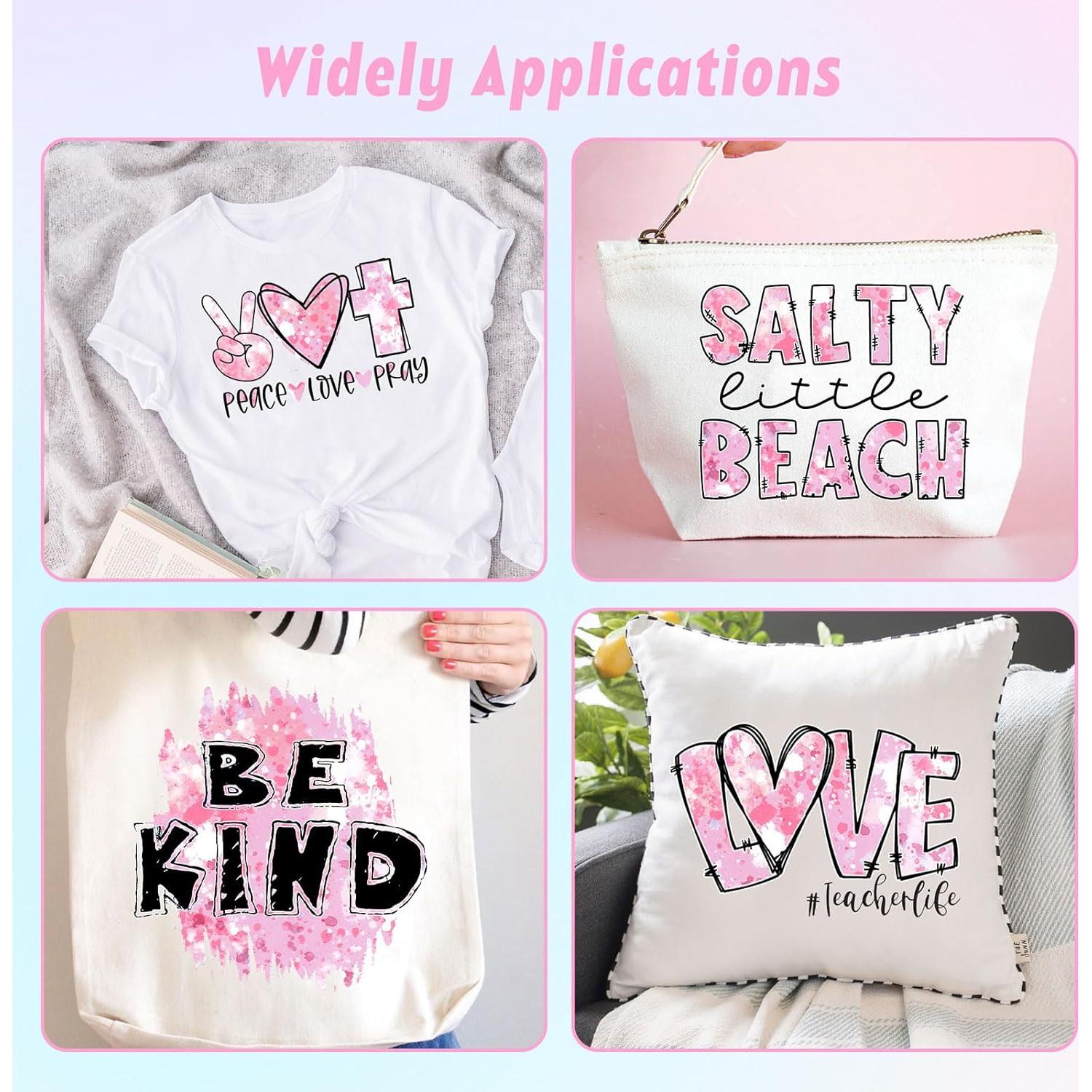 Vinilo de Transferencia de Calor Tintnut Rosa 6 Hojas 30x25cm