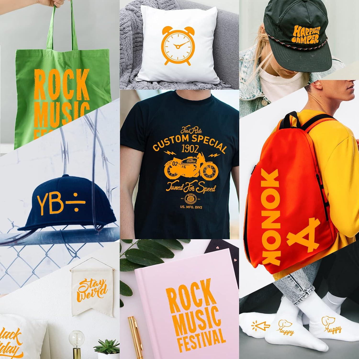 Vinilo de Transferencia de Calor XSEINO Naranja 30.48 cm x 21.34 m