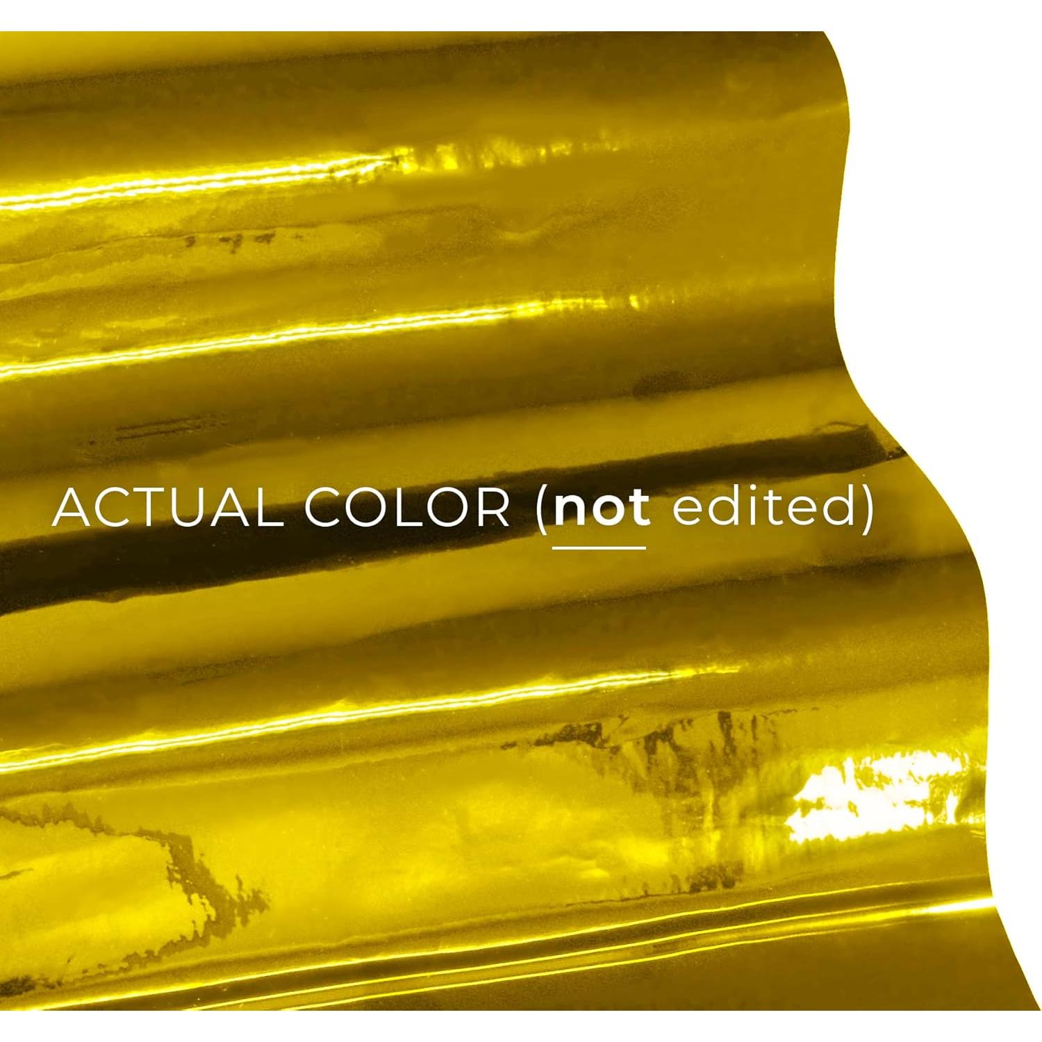 Vinilo Adhesivo Permanente VViViD Cromo Dorado 91.44m x 30cm