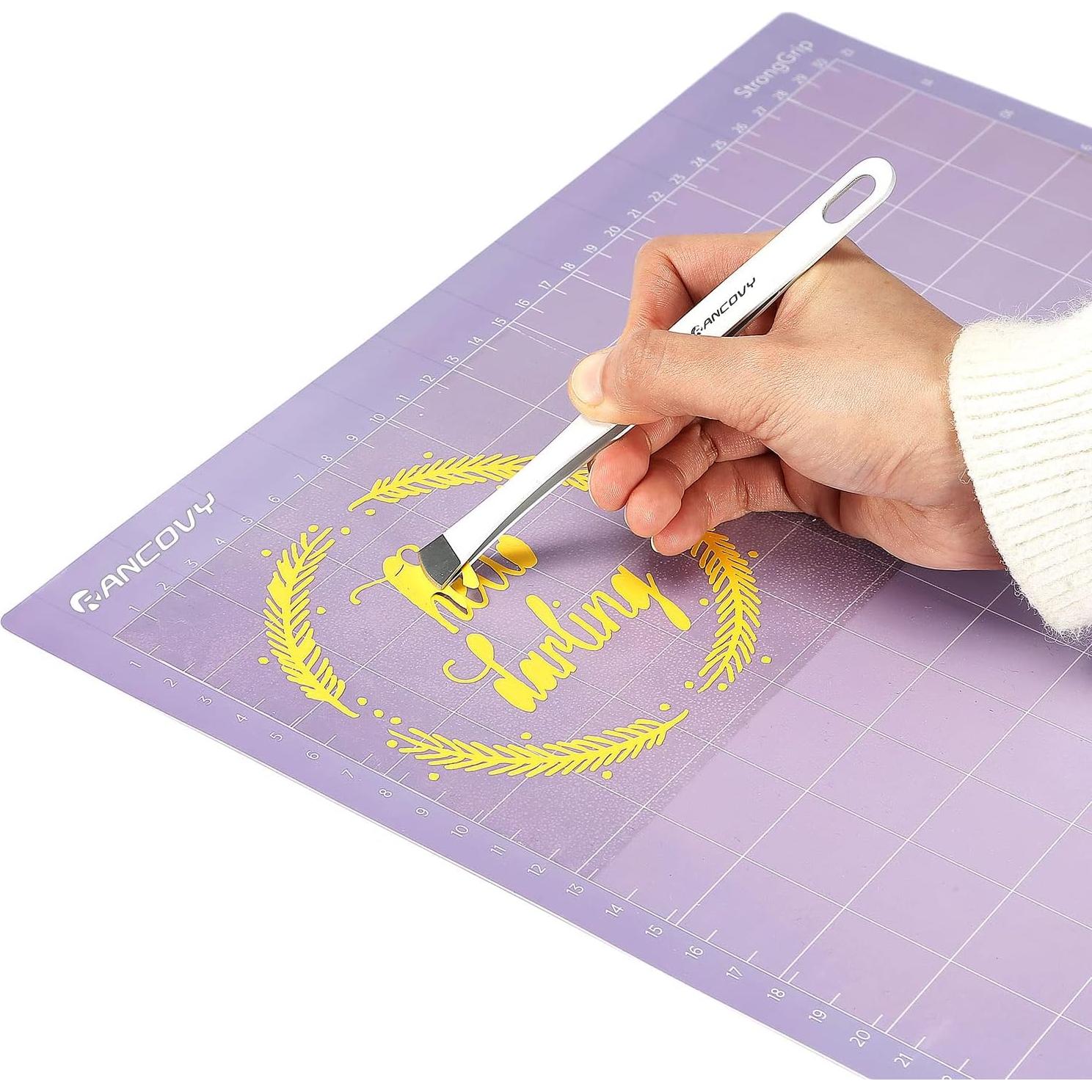 Rodillo y Pinzas RANCOVY para Cricut y Proyectos de Vinilo