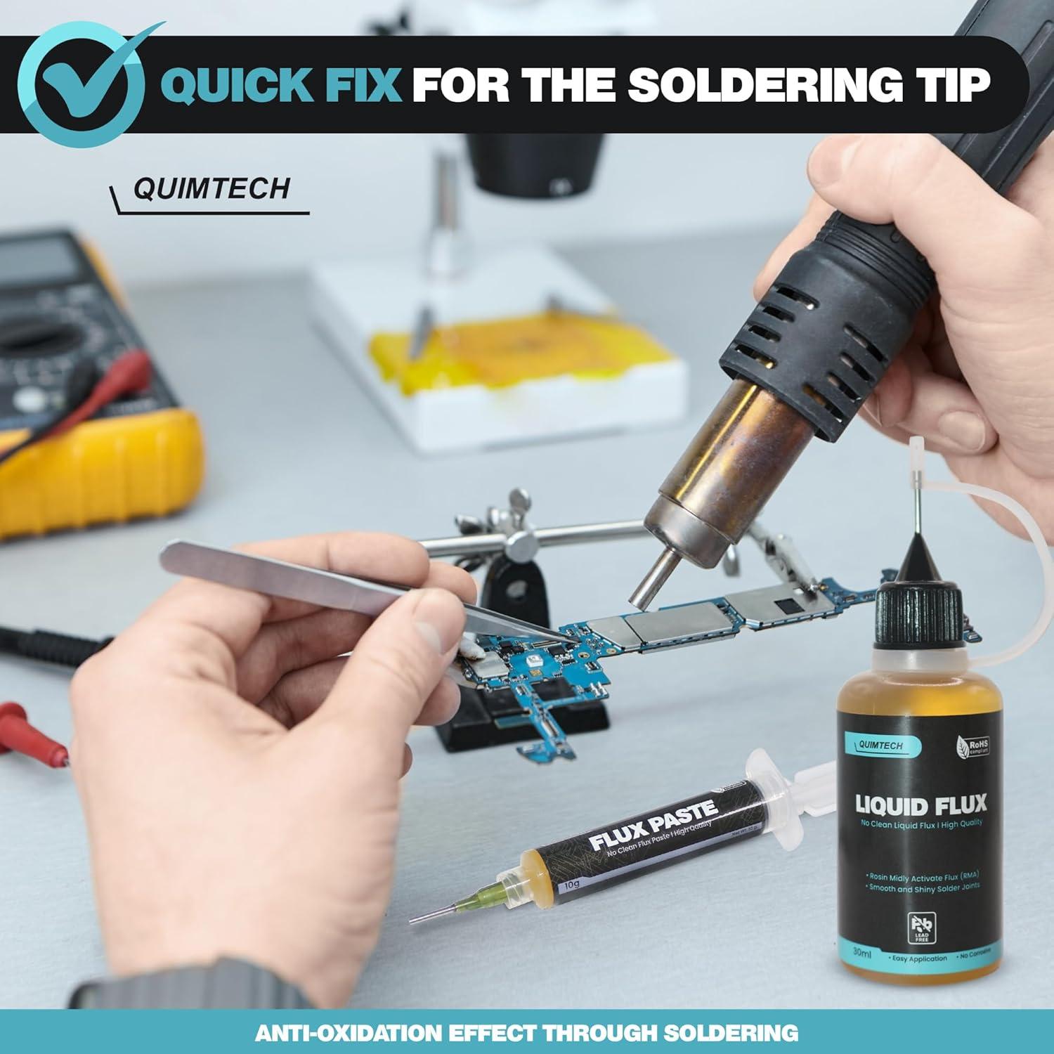 Gotero Fluxo de Soldadura Líquido Quimtech 30 ml RMA