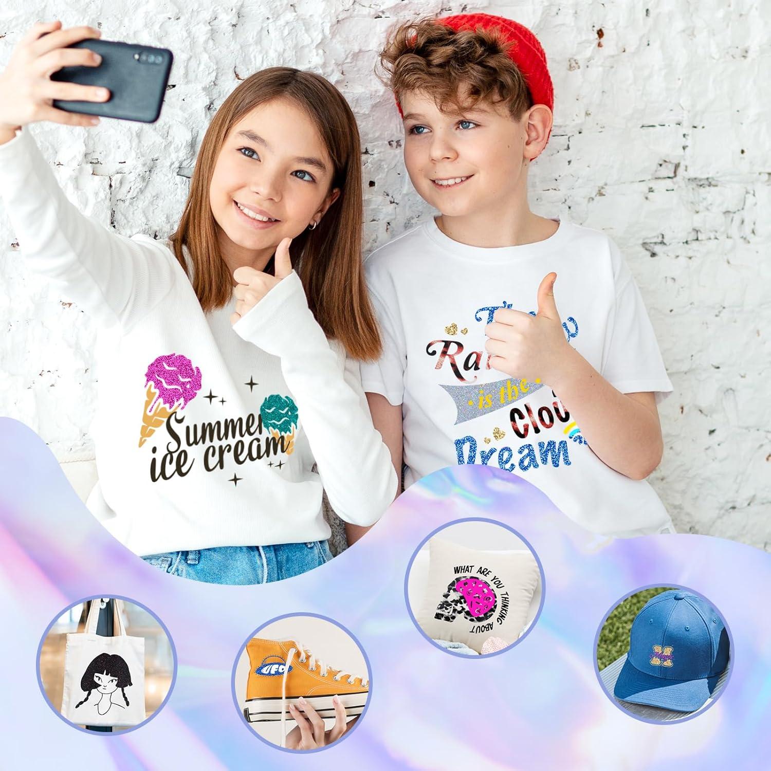 Vinilo de Transferencia de Calor HTVRONT 100 Colores 30.48x25.4cm