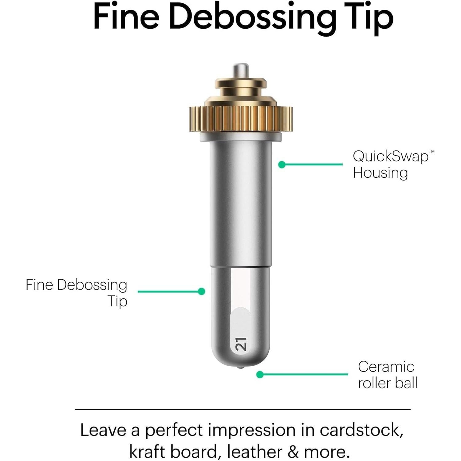 Punta de Debossing Fina Cricut + Carcasa QuickSwap 30g