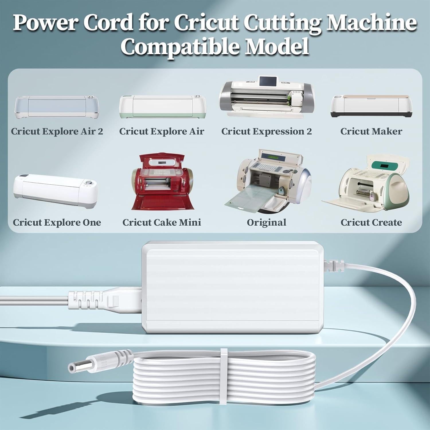 Cable de Alimentación 18V DONYOIE para Cricut Maker y Explore