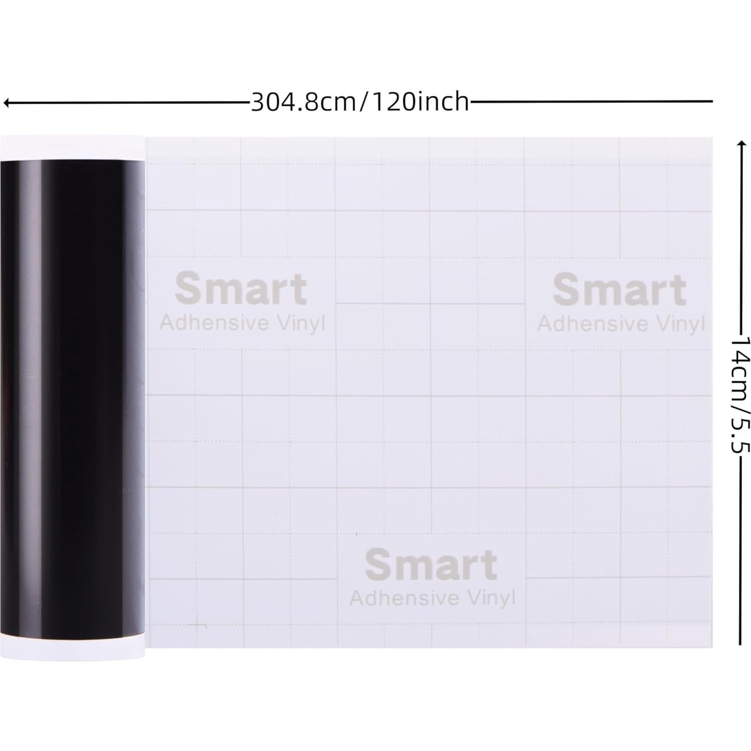 Vinilo Inteligente Permanente YOFONE 13.97cm x 304.8cm Negro