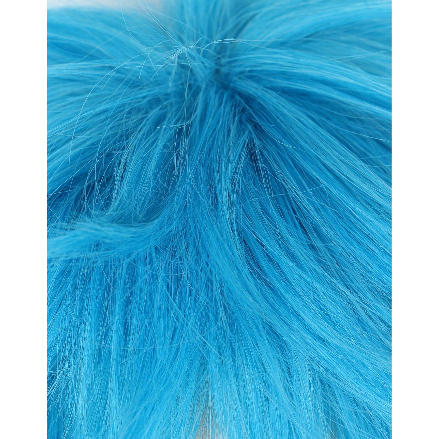 Peluca Corto Azul Linfairy para Halloween y Fiestas